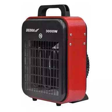 DEDRA Električna konvektorska grijalica DED9921B, 3000 W, crvena