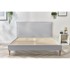 Sivi bračni krevet Bobochic Paris Sary Light, 160 x 200 cm