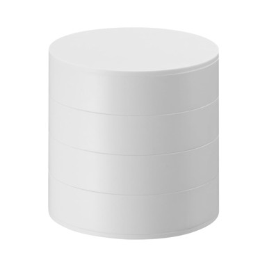 YAMAZAKI Bijela katna kutija za nakit Tower, ⌀ 10 cm