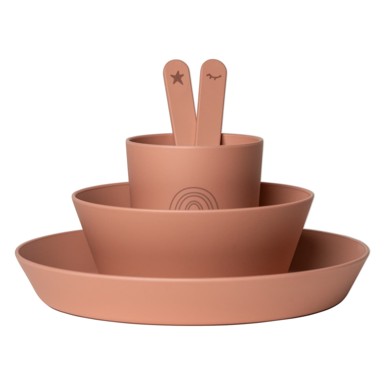 CITRON Set posuđa od bio materijala Unicorn, rozi