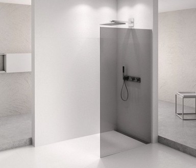 POLYSAN ARCHITEX Tuš pregrada, 662 mm, dimljeno staklo, krom