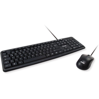 EQUIP Komplet tipkovnica i miš 245202, portugalski QWERTY, crni