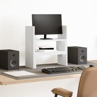 Organizator za stol podesivi, 40 x 17 x 41 cm, drveni, bijeli