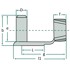 GRANIT Čelični klin s oprugom za zglobnu vilicu 10x20 mm DIN 71752