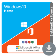MICROSOFT Licenca WINDOWS 10 HOME + MS Office 2013 HOME AND STUDENT KOMBO