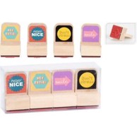 Žig, set 4 komada, drveni