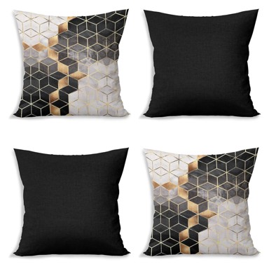 MINIMALIST CUSHION COVERS Jastučnice u setu od 4 kom 43x43 cm Optic