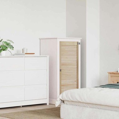 Ormarna vrata, 110 x 49,5 x 2,1 cm, masivna borovina, smeđa