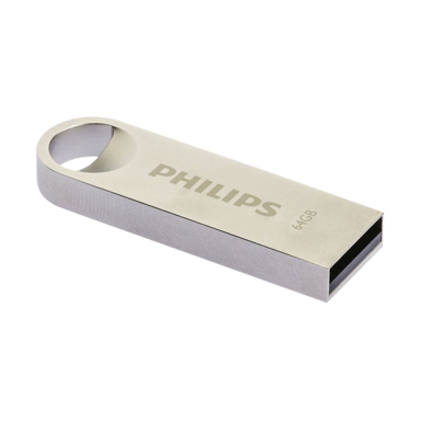 PHILIPS USB memorijski pogon Moon Edition 2.0, 64 GB, USB Tip-A, srebrni