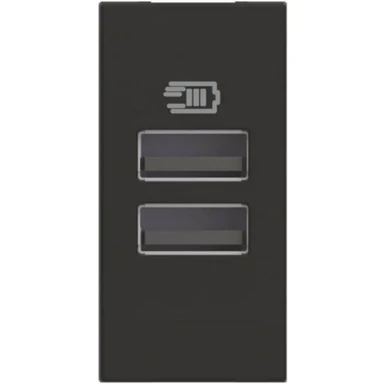 CLASSIA Punjač USB A+A RG4191AA, 1M, crn