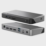 ALOGIC Docking stanica MX3 USB-C Triple Display, 100 W, DP Alt Mode, crna