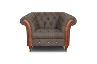 CHESTERFIELD Harris Tweed Candytuft arm/club naslonjač