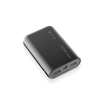 CELLULAR LINE Powerbank prijenosni punjač 10000, crni