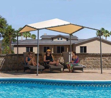 SHELTERLOGIC Vrtni paviljon Pacifica 1010, 317x317x271 cm, bež