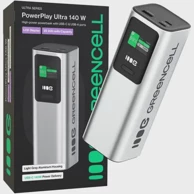 GREENCELL Powerbank PowerPlay Ultra, 25. 200 mAh, brzo punjenje 140W, 2x USB-C PD, 1x USB-A