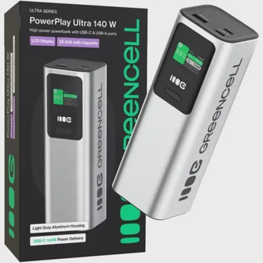 GREENCELL Powerbank PowerPlay Ultra, 25. 200 mAh, brzo punjenje 140W, 2x USB-C PD, 1x USB-A