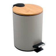 SPIRELLA Smeđe-siva željezna kanta za smeće s pedalom 3 l Adonis