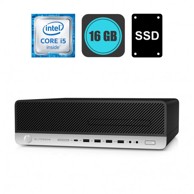 HP Stolno računalo EliteDesk 800 G4 SFF / Intel Core i5-8500, 16 GB RAM, 256 GB SSD, Intel HD Graphics, Windows 10 Pro, crna