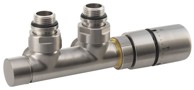 SAPHO Termostatski set ventila TWIN, inox mat