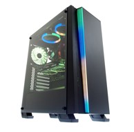 IBOX Kućište ENCLOSURE WIZARD 4 GAMING, mid tower, ATX, kaljeno staklo, crno