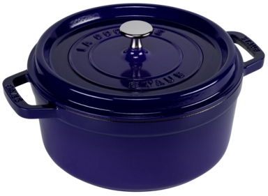 STAUB Okrugli lonac 24 cm, lijevano željezo, tamnoplava