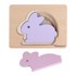 KINDSGUT Drvena reljefna puzzle Rabbit