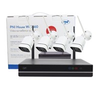 PNI House WiFi660 NVR komplet, 8-kanalni, 4x WiFi vanjske kamere 3 MP, noćni vid, P2P, IP66