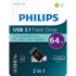 PHILIPS USB memorijski pogon FM64DC152B/00, 64 GB, USB Tip-C 3.2 Gen 1, crni