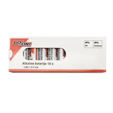 NEW GO ON Alkalna baterija LR6 AA 10/1 COLOR BOX