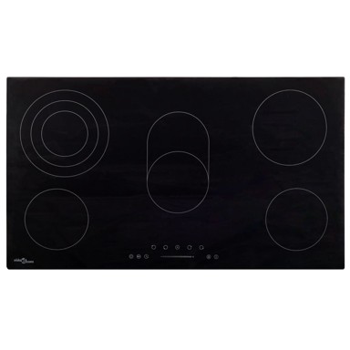 Keramička ploča za kuhanje s 5 plamenika, 77 cm, 8500 W