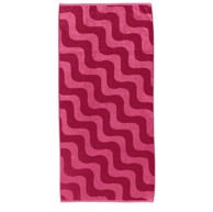 Ručnik za plažu, 70x150cm, valovi, rozi