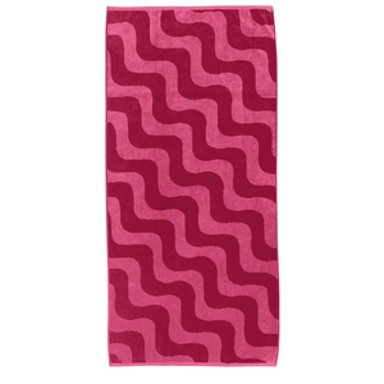 Ručnik za plažu, 70x150cm, valovi, rozi