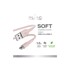 PURO Soft USB-A na USB-C kabel 1,5 m, rozi