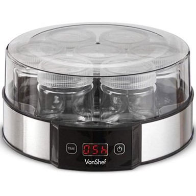 VONSHEF Aparat za izradu jogurta, digitalni, inox