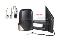 TYC Retrovizor Mercedes Sprinter 18-, lijevi, električni, grijani, žmigavac, srednja ruka