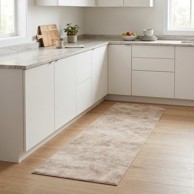 Kuhinjski tepih Beton 180 x 60 cm 100% poliamid, bež