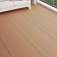 Pločice za decking, 6 kom, 60 x 30 cm, drvoplastična smjesa, smeđa