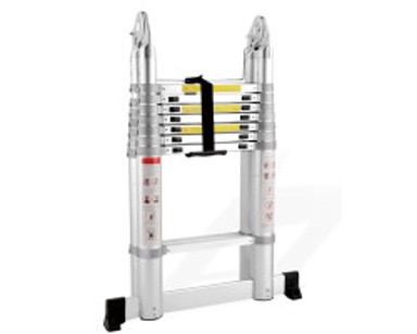 PROSCOPE Teleskopske ljestve #DLT708F, preklopne, 2x8 stepenica / 237-500 cm, stabilizator