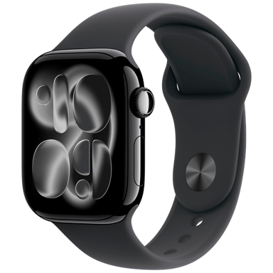 APPLE Watch Series 11 5G, 42mm, crna, crna silikonska narukvica, S/M
