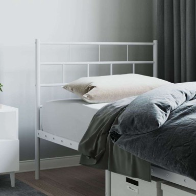 Metalno uzglavlje za krevet, 75 cm, bijela