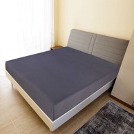 Plahte s gumicom od žerseja 2 kom antracit 180 x 200 cm pamučne