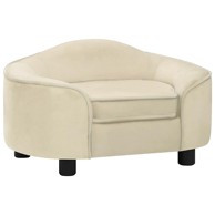 Sofa za pse, 67 x 47 x 36 cm, plišana, krem