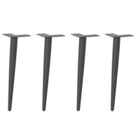 Noge stolića za kavu stožastog oblika 4 kom antracit čelik