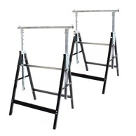 WILTEC 2x Nastavljiva mizarska stolica – gradbena koza do 200 kg