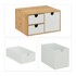 NORTHIX Organizator od bambusa i MDF-a, 3 ladice