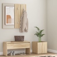 Set namještaja za hodnik boja hrasta sonome konstruirano drvo