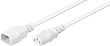 Kabel za napajanje, C13 na C14, duljina 0,5 m, bijela
