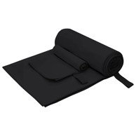 Set sportskih ručnika, 2 kom, tkanina, crni