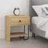 MARCKERIC Noćni ormarić u dekoru hrasta s policama u prirodnoj boji Saturne