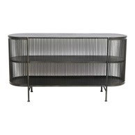 LIGHT & LIVING Crna metalna niska komoda, 149x80 cm Yinthe